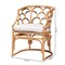 Baxton Studio Aster Modern Bohemian Natural Brown Rattan Armchair 225-13073-ZORO - alternate 4
